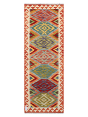 Maimana Afghanistan Kilim Runner Rug - 190 x 68 cm