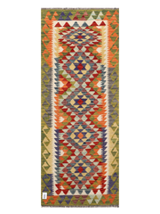 Maimana Afghanistan Kilim Runner Rug - 189 x 74 cm