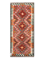 Maimana Afghanistan Kilim Runner Rug - 185 x 81 cm