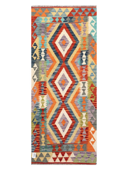Maimana Afghanistan Kilim Runner Rug - 191 x 78 cm