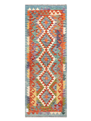 Maimana Afghanistan Kilim Runner Rug - 198 x 73 cm