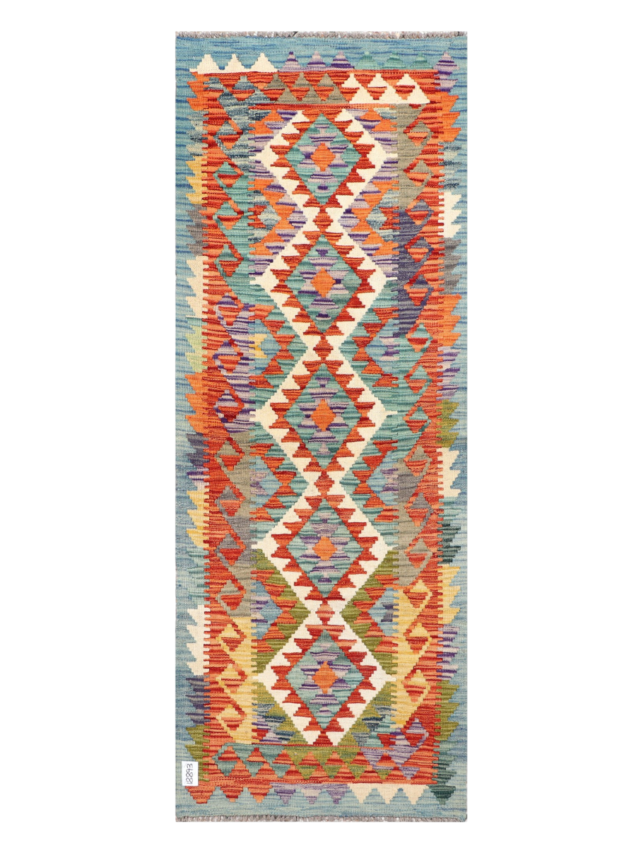 Maimana Afghanistan Kilim Runner Rug - 198 x 73 cm