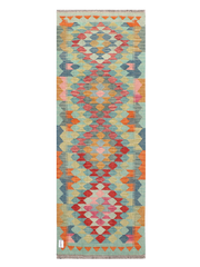 Maimana Afghanistan Kilim Runner Rug - 204 x 73 cm