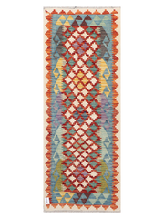 Maimana Afghanistan Kilim Runner Rug - 191 x 72 cm