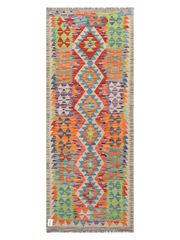 Maimana Afghanistan Kilim Runner Rug - 204 x 79 cm