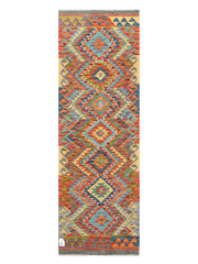 Maimana Afghanistan Kilim Runner Rug - 204 x 67 cm