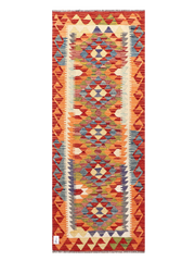 Maimana Afghanistan Kilim Runner Rug - 186 x 71 cm