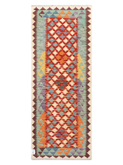 Maimana Afghanistan Kilim Runner Rug - 188 x 74 cm