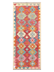 Maimana Afghanistan Kilim Runner Rug - 195 x 81 cm