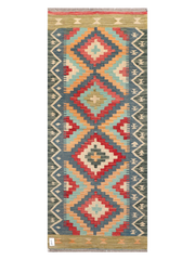 Maimana Afghanistan Kilim Runner Rug - 196 x 80 cm