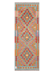 Maimana Afghanistan Kilim Runner Rug - 203 x 74 cm