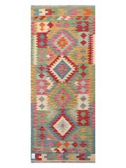 Maimana Afghanistan Kilim Runner Rug - 196 x 80 cm