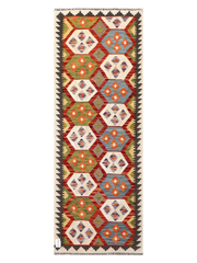 Maimana Afghanistan Kilim Runner Rug - 197 x 71 cm