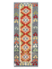 Maimana Afghanistan Kilim Runner Rug - 207 x 77 cm