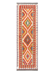 Maimana Afghanistan Kilim Runner Rug - 209 x 66 cm
