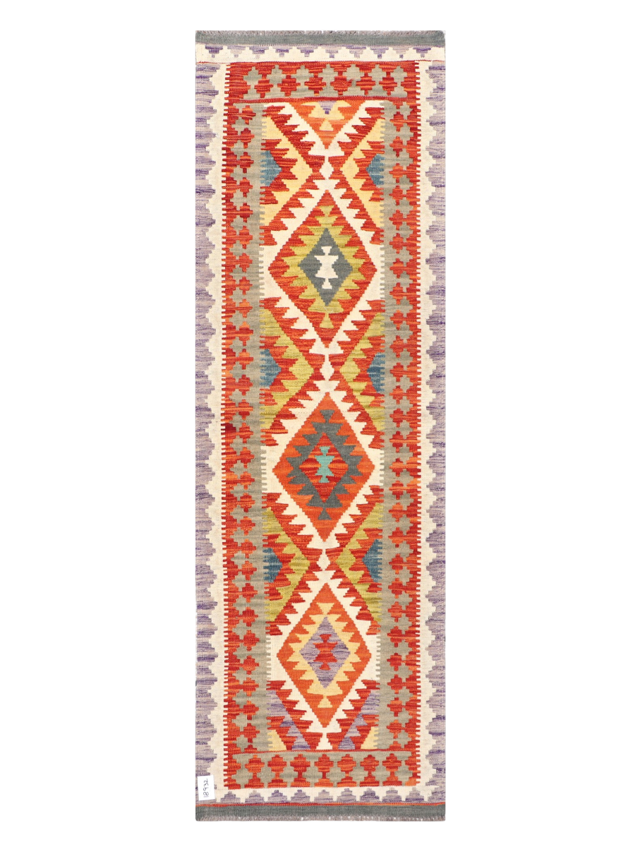 Maimana Afghanistan Kilim Runner Rug - 209 x 66 cm