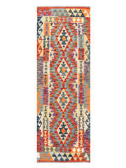 Maimana Afghanistan Kilim Runner Rug - 194 x 66 cm