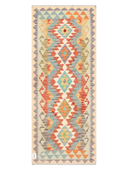 Maimana Afghanistan Kilim Runner Rug - 184 x 74 cm