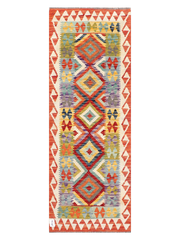 Maimana Afghanistan Kilim Runner Rug - 190 x 69 cm
