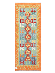 Maimana Afghanistan Kilim Runner Rug - 199 x 75 cm