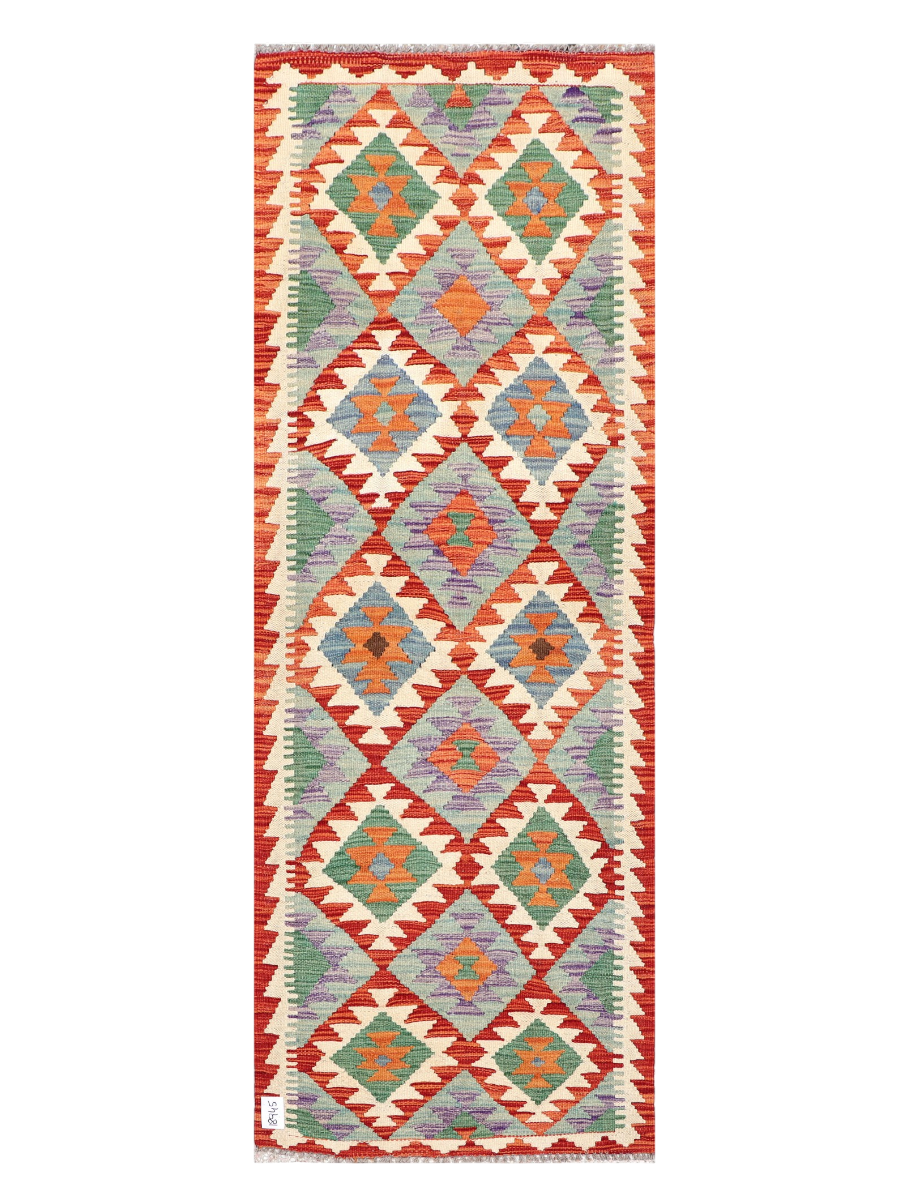 Maimana Afghanistan Kilim Runner Rug - 201 x 72 cm