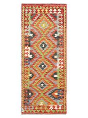 Maimana Afghanistan Kilim Runner Rug - 203 x 84 cm