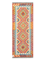 Maimana Afghanistan Kilim Runner Rug - 201 x 75 cm