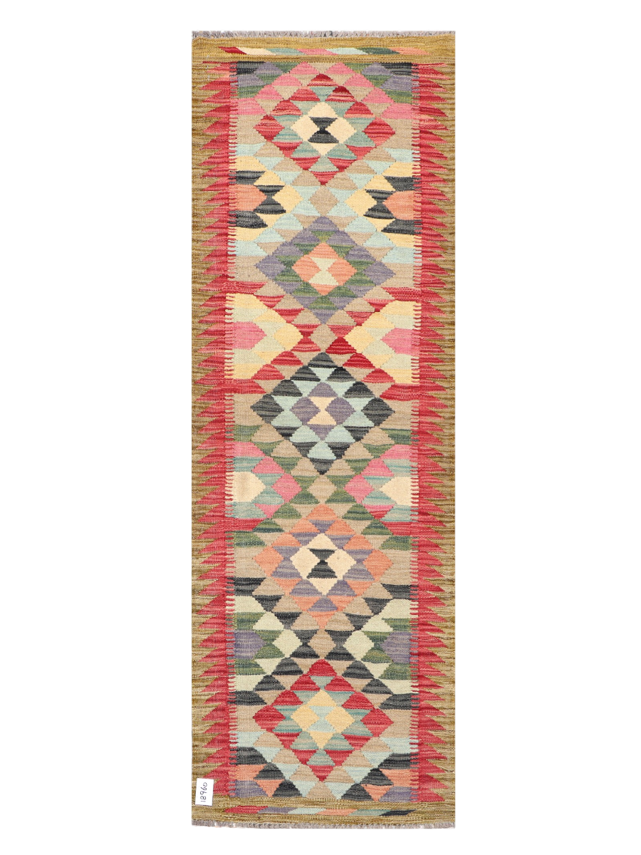 Maimana Afghanistan Kilim Runner Rug - 197 x 65 cm