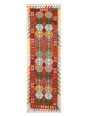 Maimana Afghanistan Kilim Runner Rug - 292 x 95 cm