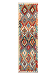 Maimana Afghanistan Kilim Runner Rug - 296 x 85 cm