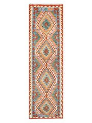 Maimana Afghanistan Kilim Runner Rug - 288 x 85 cm
