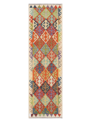Maimana Afghanistan Kilim Runner Rug - 290 x 86 cm