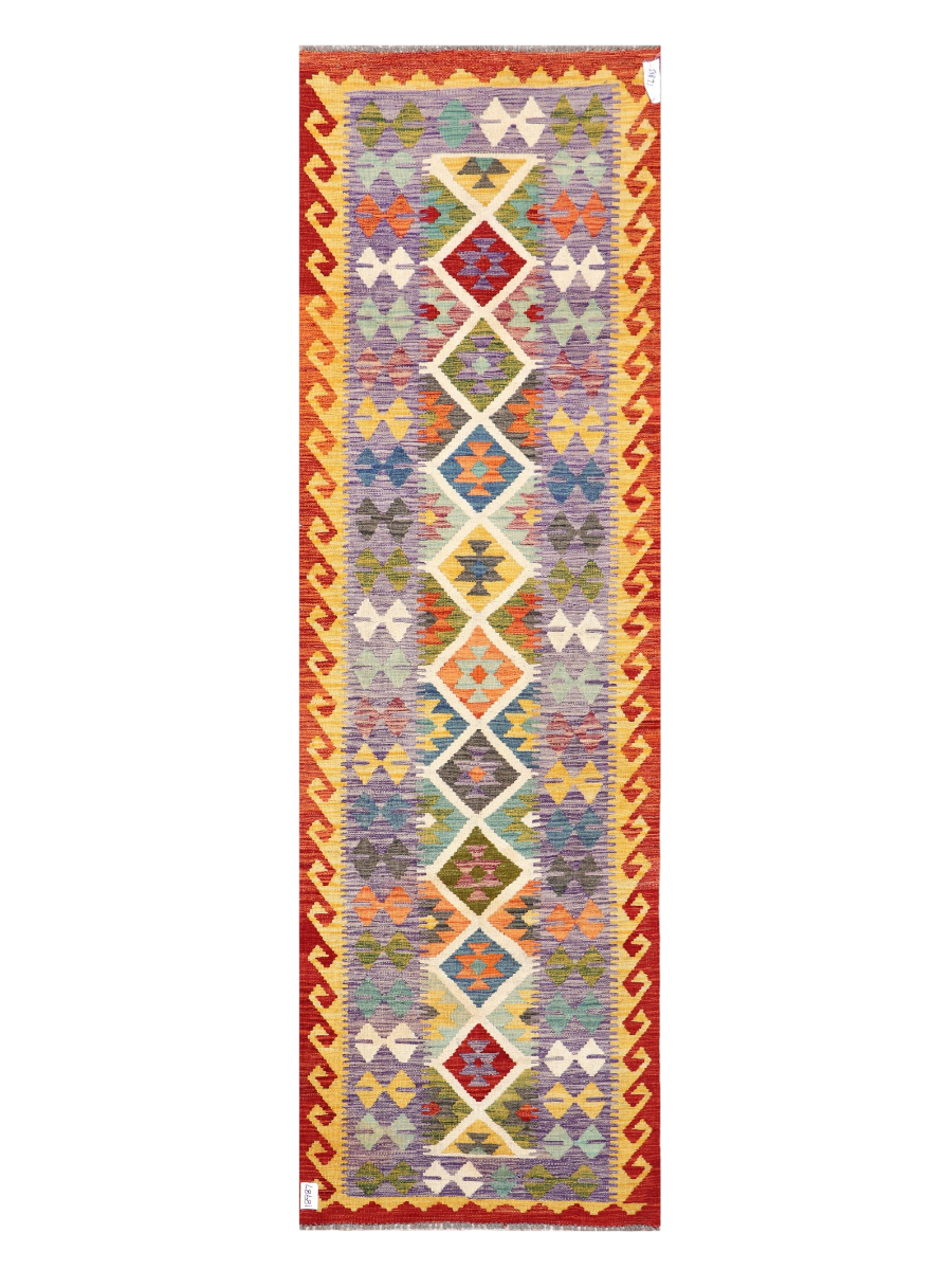 Maimana Afghanistan Kilim Runner Rug - 279 x 85 cm