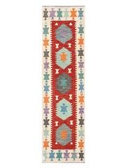 Maimana Afghanistan Kilim Runner Rug - 290 x 79 cm
