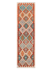 Maimana Afghanistan Kilim Runner Rug - 285 x 81 cm