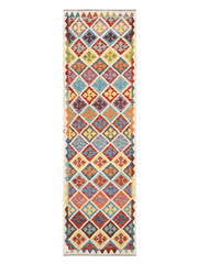 Maimana Afghanistan Kilim Runner Rug - 289 x 85 cm