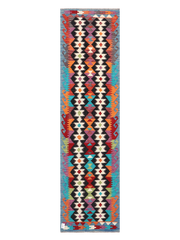 Maimana Afghanistan Kilim Runner Rug - 291 x 77 cm