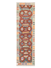 Maimana Afghanistan Kilim Runner Rug - 295 x 86 cm