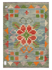 Maimana Afghanistan Kilim Accent Rug - 121 x 85 cm