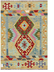 Maimana Afghanistan Kilim Accent Rug - 152 x 103 cm