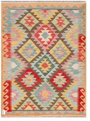 Maimana Afghanistan Kilim Accent Rug - 171 x 126 cm
