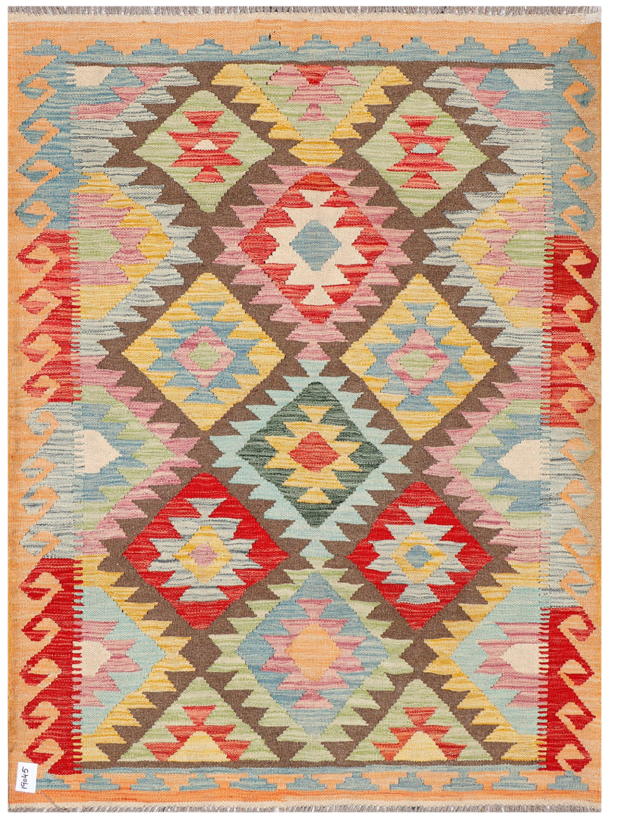 Maimana Afghanistan Kilim Accent Rug - 171 x 126 cm