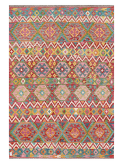 Maimana Afghanistan Kilim Area Rug - 298 x 204 cm