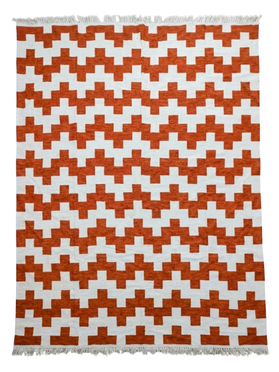 Dusk Rust Kilim Rug - Size: 300 x 250 cm (9'10" x 8'2")