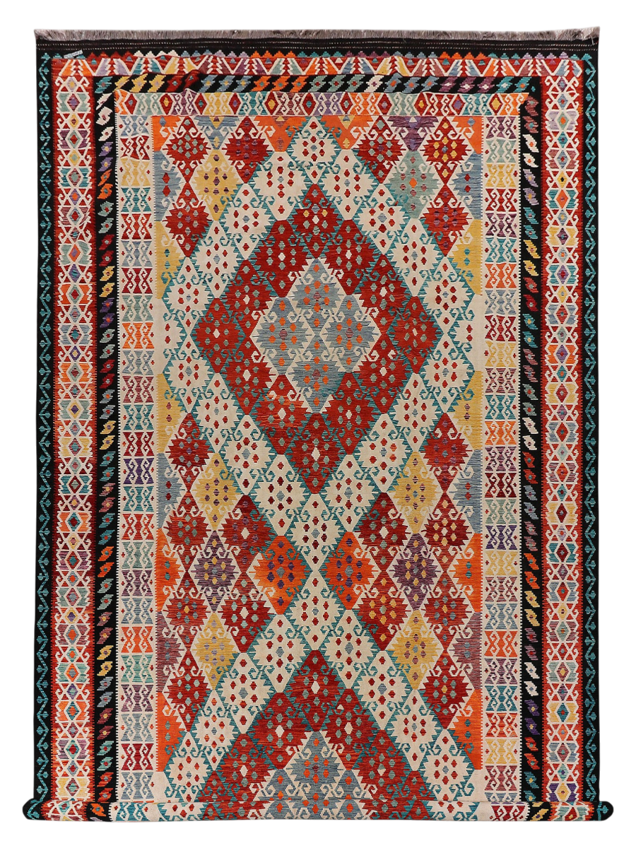 Maimana Afghanistan Kilim Area Rug - 800 x 408 cm