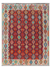 Maimana Afghanistan Kilim Area Rug - 383 x 296 cm