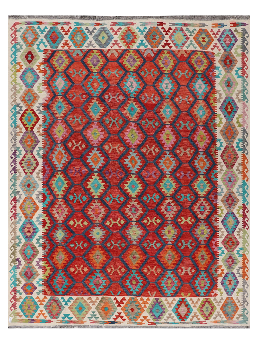 Maimana Afghanistan Kilim Area Rug - 383 x 296 cm