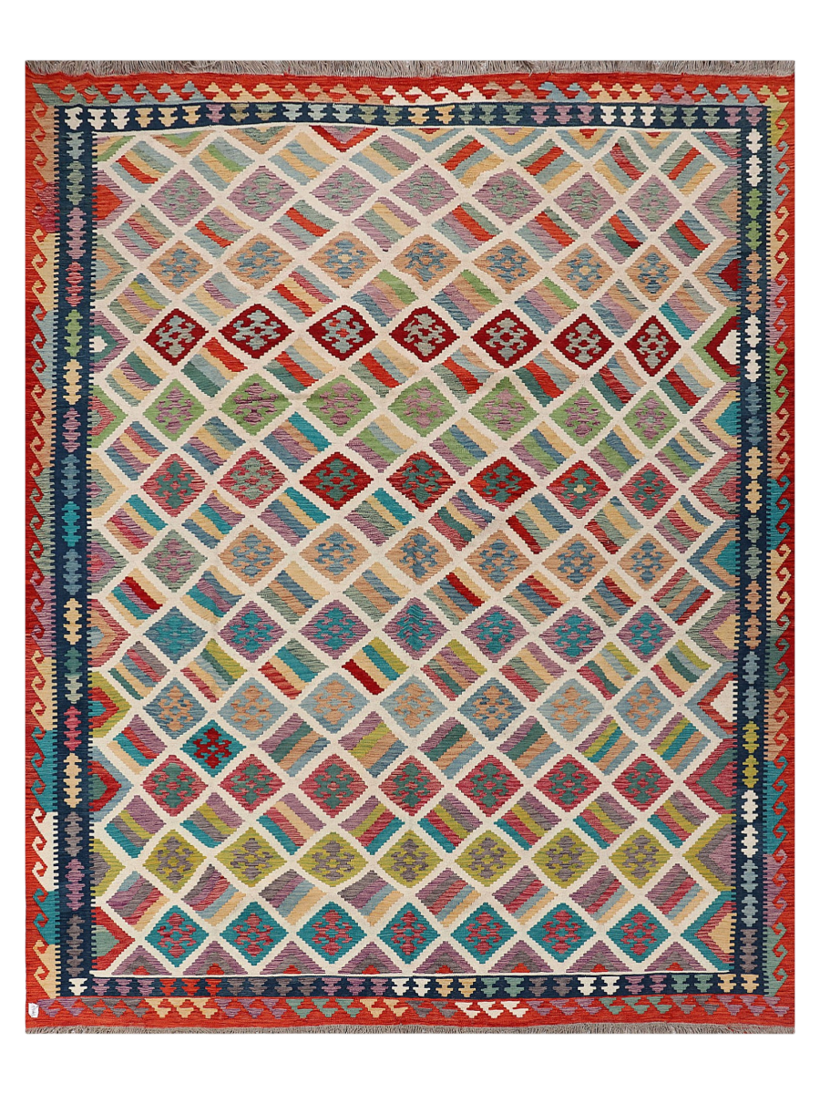 Maimana Afghanistan Kilim Area Rug - 382 x 302 cm