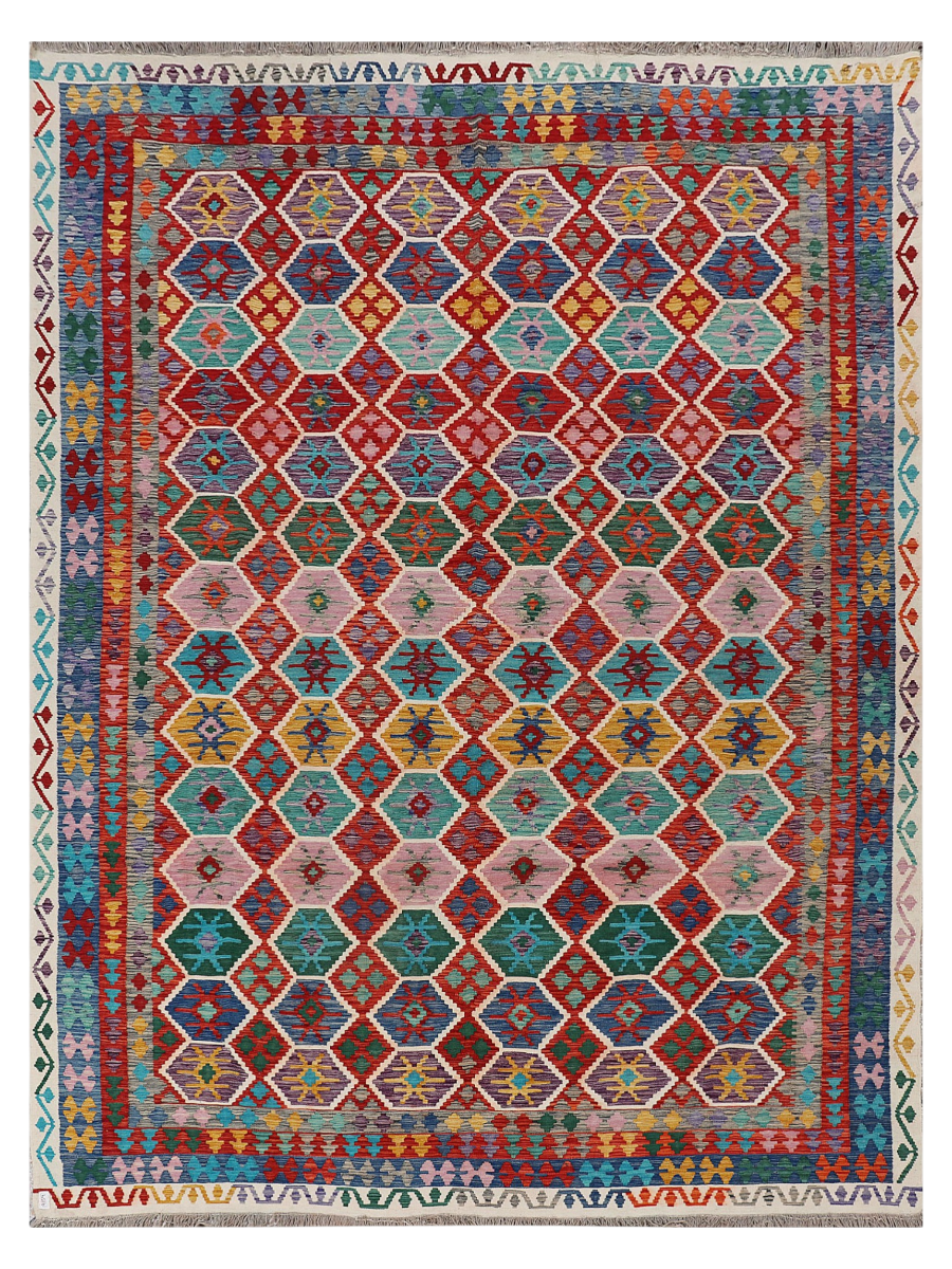 Maimana Afghanistan Kilim Area Rug - 395 x 297 cm