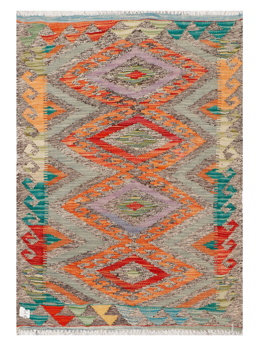 Maimana Afghanistan Kilim Accent Rug - 116 x 81 cm